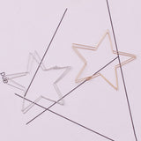 Fashion Women Big Hollow Star Heart Charm Statement Huggie Hoop Earrings Jewelry