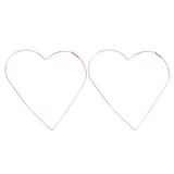 Fashion Women Big Hollow Star Heart Charm Statement Huggie Hoop Earrings Jewelry