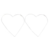 Fashion Women Big Hollow Star Heart Charm Statement Huggie Hoop Earrings Jewelry