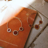 Big Hoop Triple Round Women's Fashion Statement Earrings Party Jewelry Gift