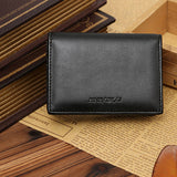 Men Faux Leather Wallet Bifold ID Credit Card Holder Mini Purse Money Clip Slot