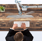 Dual Monitor Mount Stand - Height Adjustable Gas Spring Monitor Desk