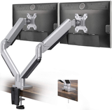 Dual Monitor Mount Stand - Height Adjustable Gas Spring Monitor Desk