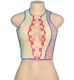 Women's Chest Hollow Lace-up Vest