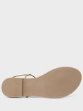 Women's Embellished T-Strap Flat Sandals