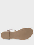 Women's Glitter T-Strap Flat Sandals