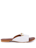 Women's Embellished Broad Strap Flat Sandals