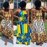 The New Sexy Backless Halter Frock For African Women