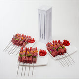 Kebab Maker Box 16 Holes BBQ Kabob Maker Meat Skewer Machine Beef Meat Maker Barbecue Tool