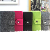 Vintage Women's Men's ID Credit Card Button Case Holder Wallet Organizer Gift - ENSEIGNE DENIS