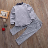 2pcs Toddler Baby Boys Kids Shirt Tops + Long Pants Clothes Outfits Gentleman Set