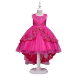Cute Summer Sleeveless Baby Girls Princess Lace Wedding Party Dancing Dress