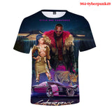 3D Digital Printed Short-sleeved Round Collar T-shirt