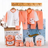 18 piece/lot Newborn Baby Girl Clothes 100% Cotton Infant Baby Girl
