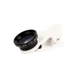 Universal LED Selfie Light Phone Lens 3 in 1 0.65X Wide Angle 10X Macro 185 Degree Fisheye Lens Kit For iPhone Android