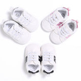 Fashion Toddler Baby Boys Girls Soft Bottom Anti-Skid Sport Prewalker Crib Shoes