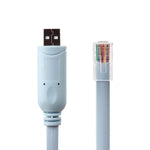 6ft USB RS232 Serial RJ45 Console Adapter Flat Cable for Cisco Router FTDI
