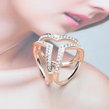 Fashion Women Tri-circle Scarf Buckle Brooch Ring Shawl Clip Jewelry Accessories