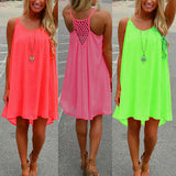 Sexy Women's Summer Casual Sleeveless Strap Backless Beach Dress for Evening Party - ENSEIGNE DENIS