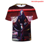 3D Digital Printed Short-sleeved Round Collar T-shirt