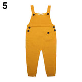 Fashion Baby Kids Boys Girls Suspender Trousers Knitted Long Bids Pants Overalls
