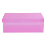 Candy Color Clear Plastic Shoebox Lady Stackable Shoes Storage Box Drawer Unit