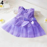 Baby Girls Summer Floral Princess Bowknot Tutu Sundress Party Robe Vest Dress