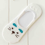 Cute Women Girl Bear Cat Dog Rabbit Invisible Low Cut No Show Loafer Boat Socks
