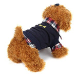 1PC Dog Cat Grid Puppy Warm T-Shirt Pet Clothes