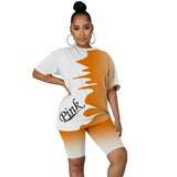 Home Clothes 2 Pieces Sets T Shirts Shorts O-neck
