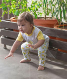 Citrus Garden: Printed Unisex Organic Baby Pants