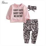 Baby Spring Autumn Clothing Newborn Infant Baby Girl Letter Print