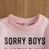 Baby Spring Autumn Clothing Newborn Infant Baby Girl Letter Print