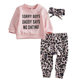 Baby Spring Autumn Clothing Newborn Infant Baby Girl Letter Print