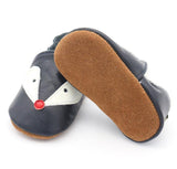 Leather Fox Shaped Baby Shoes