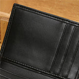 Men Faux Leather Wallet Bifold ID Credit Card Holder Mini Purse Money Clip Slot