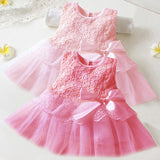 Baby Girls Summer Floral Princess Bowknot Tutu Sundress Party Robe Vest Dress
