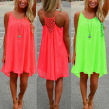 Sexy Women's Summer Casual Sleeveless Strap Backless Beach Dress for Evening Party - ENSEIGNE DENIS