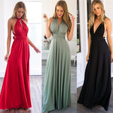 Sexy Women Convertible Multiway Wrap Bandage Maxi Robe Bridesmaid Long Dress