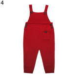 Kid Baby Boy Girl Fashion Knitted Bid Pants Romper Button Overalls Long Trousers