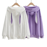 Rabbit Hoodies Long Sweatshirt Tops