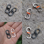 8-Shaped Outdoor Hook Buckle Snap Clip Mount Climbing Carabiner Chain Key Chain