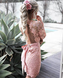 V-neck halter cutout dress