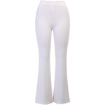 Women High Waist Cut Out Casual Long Pants