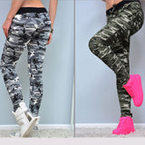Women's Fashion Camouflage Skinny Leggings Stretch Slim Pencil Pants Trousers - ENSEIGNE DENIS