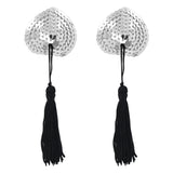Sexy Women Bling Sequin Tassel Breast Petal Bra Nipple Cover Pasties Sticker