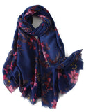Women Lightweight New Designs Long Cotton Touch Shawl Wrap Warm Scarves