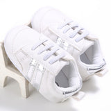 Fashion Toddler Baby Boys Girls Soft Bottom Anti-Skid Sport Prewalker Crib Shoes