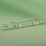 1Pc Ear Stud Linear Design Concave Convex Surface Earring Clip Women Jewelry - ENSEIGNE DENIS