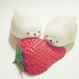 Cute Soft White Seal Stress Relieve Squishy Squeeze Healing Toy Adult Kids Gift